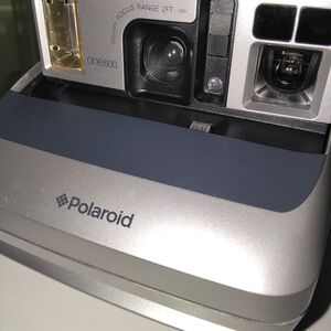 Polaroid One600 Silver and Black Instant Camera